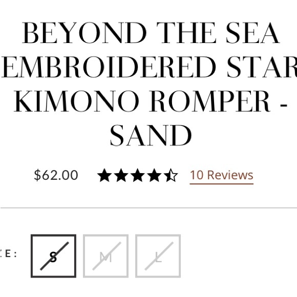 Beyond the Sea Kimono Star Romper - Picture 7 of 11